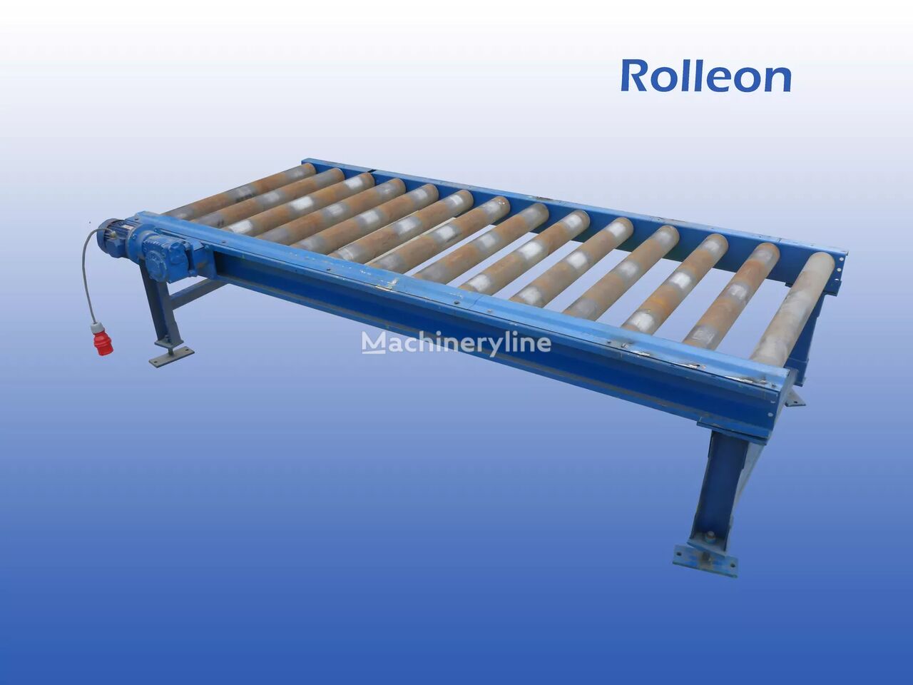 new Rolleon 2.55 m. Angetriebene Rollenbahn Transportrollbahn Förderband geb roller conveyor