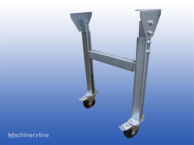 neuer Rolleon H-poot ondersteuning Laag 580 - 780 mm - Zwenkwielen Rollenbahn