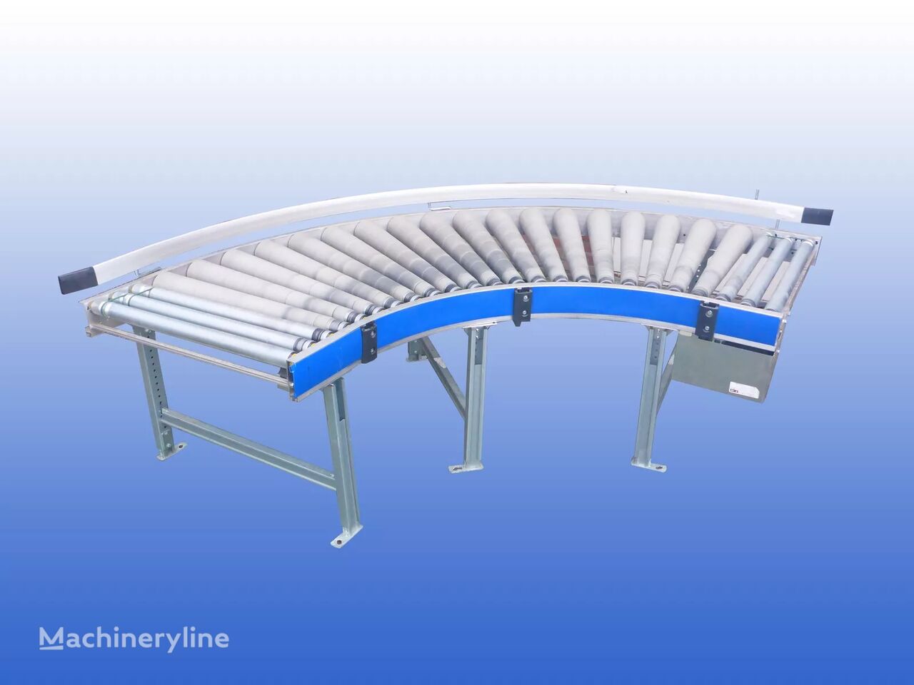 new Rolleon Rollenbahn-Förderband Kurve gebraucht 81 cm roller conveyor