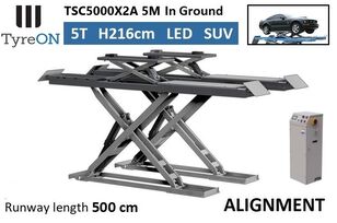 جديدة رافعة السيارات TyreON TSC5000X2A 5M  Alignment scissor lift - In floor - Free wheel li