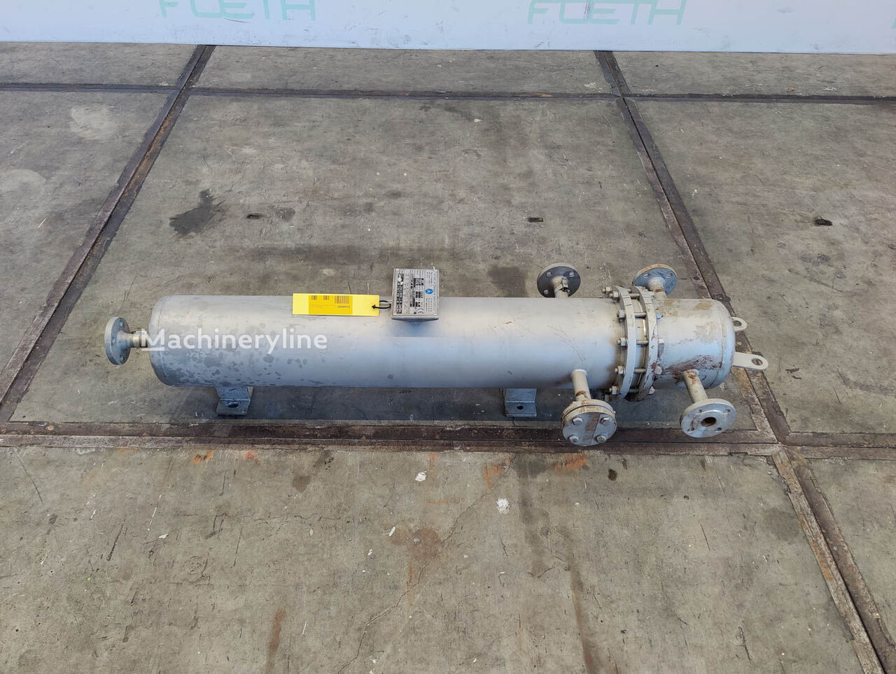 permutador de calor de concha e tubo SAG ASME VIII DIV 1 1m² - Shell and tube heat exchanger