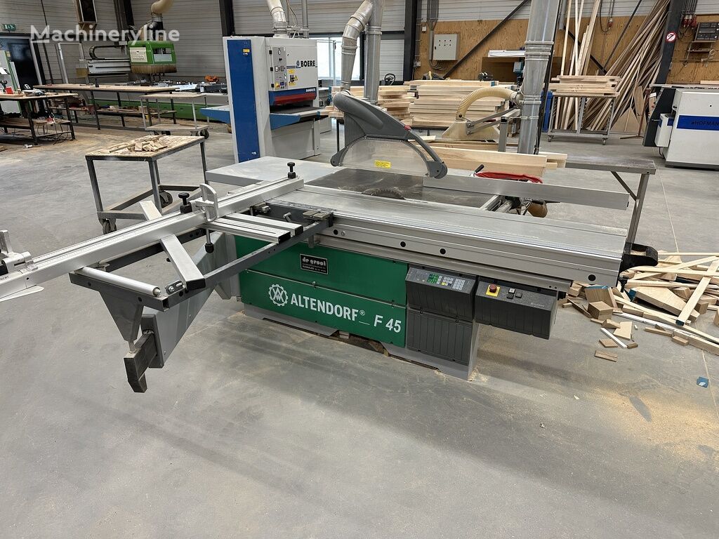 منشار الطاولة المنزلق Altendorf Formaatzaag, zaagtafel, formaatzaagmachine Altendorf F45