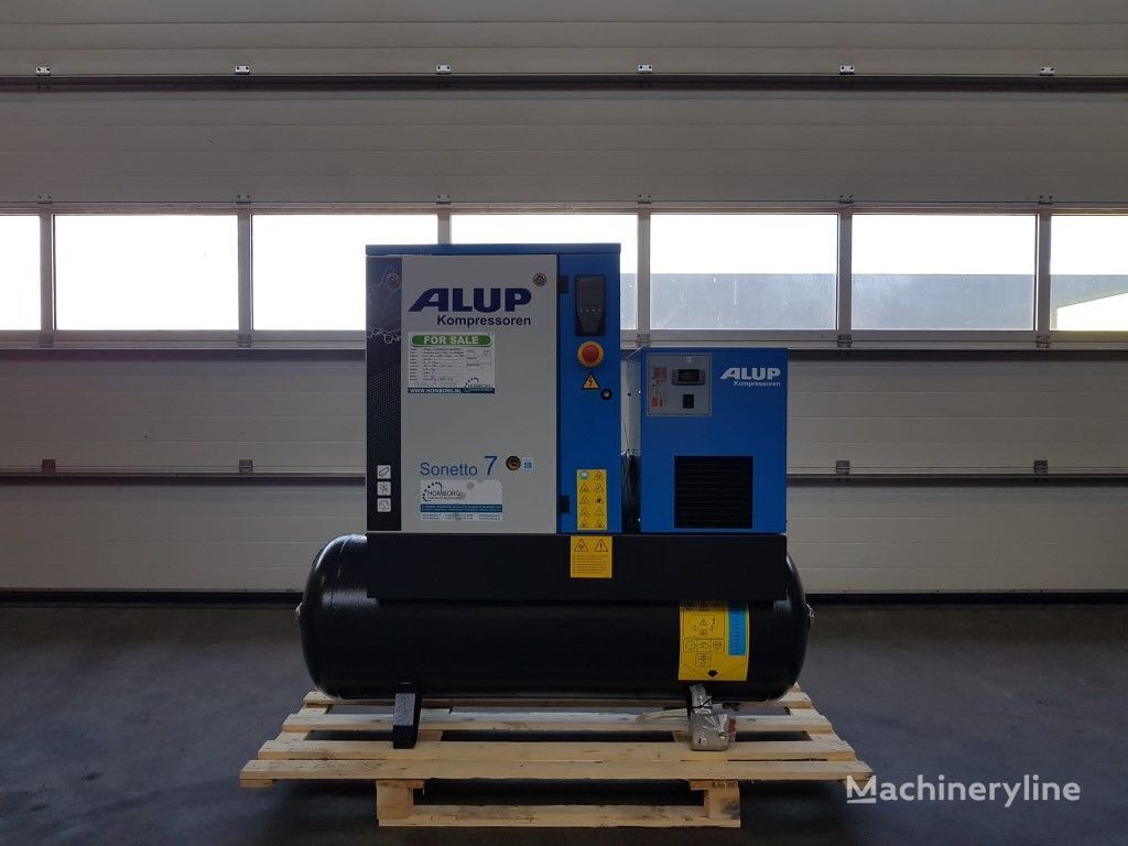 کمپرسور ثابت Alup Sonetto 7.5 + 200 Elektrische Schroefcompressor met ketel en dro جدید