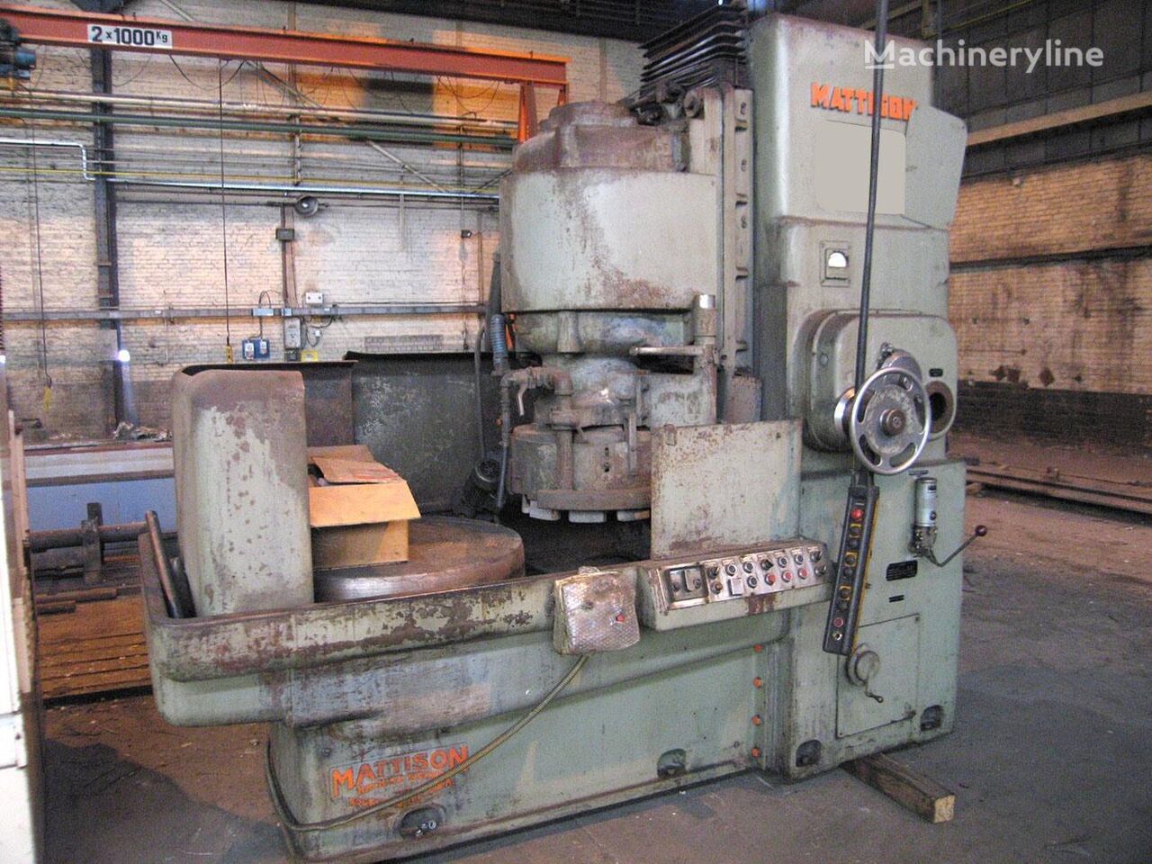 Mattison stone Ø 900 mm surface grinding machine