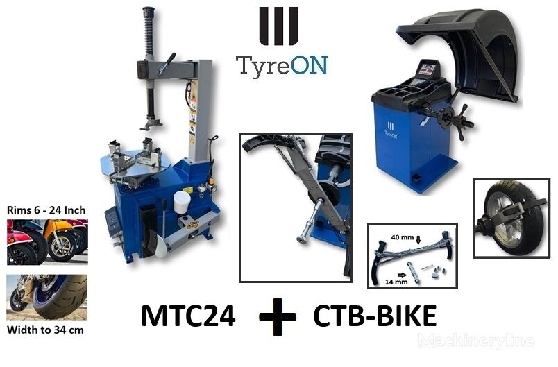 новий шиномонтажний верстат TyreON ► MTC24 motorcycle tyre changer + motorcycle wheel balancer CTB-