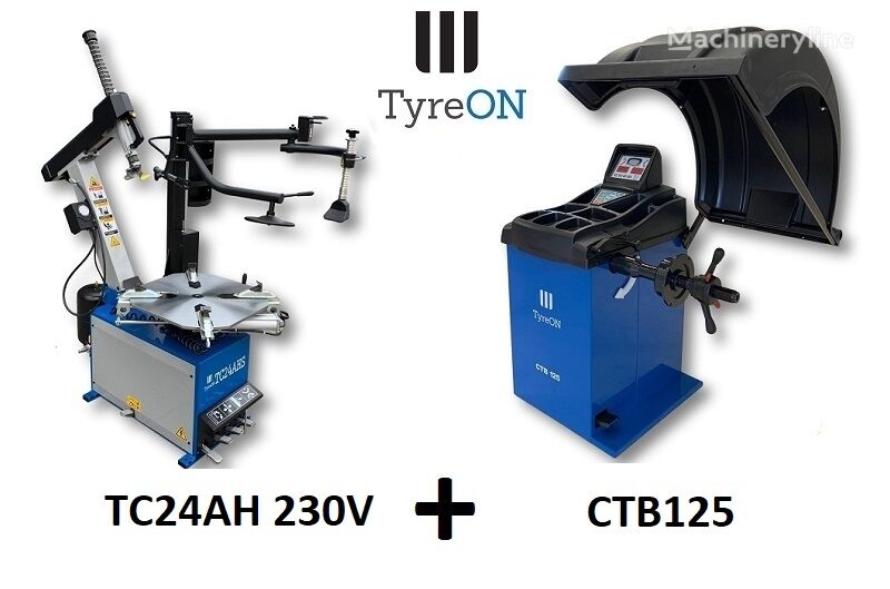 nová vyzúvačka TyreON ► TC24AH 230V 24 Inch car tyre changer with airbooster + car whe