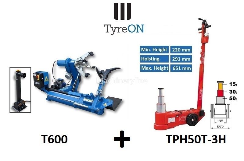 novi TyreON ► T600 26 Inch truck tyre changer + 50T 3-stage air hydraulic ja menjač guma za kamione