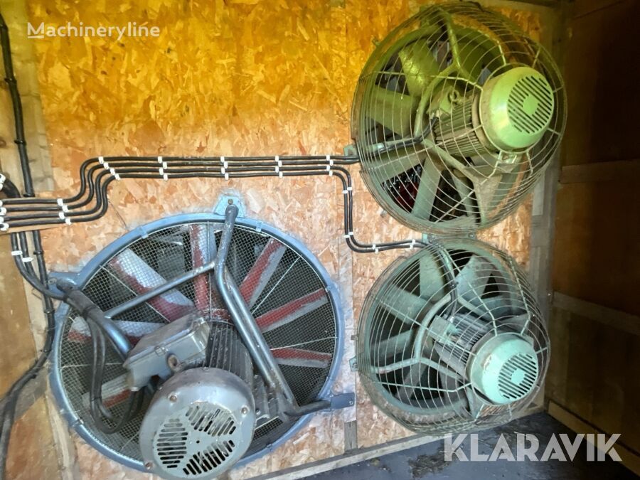 Torkfläktar 3st equipo de ventilación