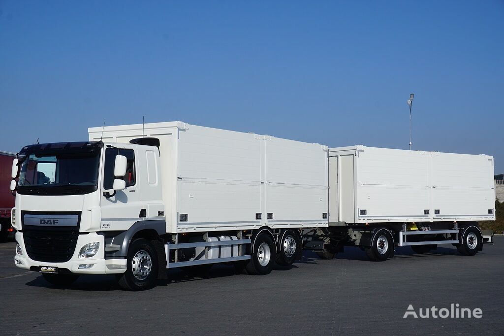 изотермический фургон DAF CF / 400 / ACC / EURO 6 / ZESTAW DO PRZEWOZU NAPOJÓW + прицеп изотермический