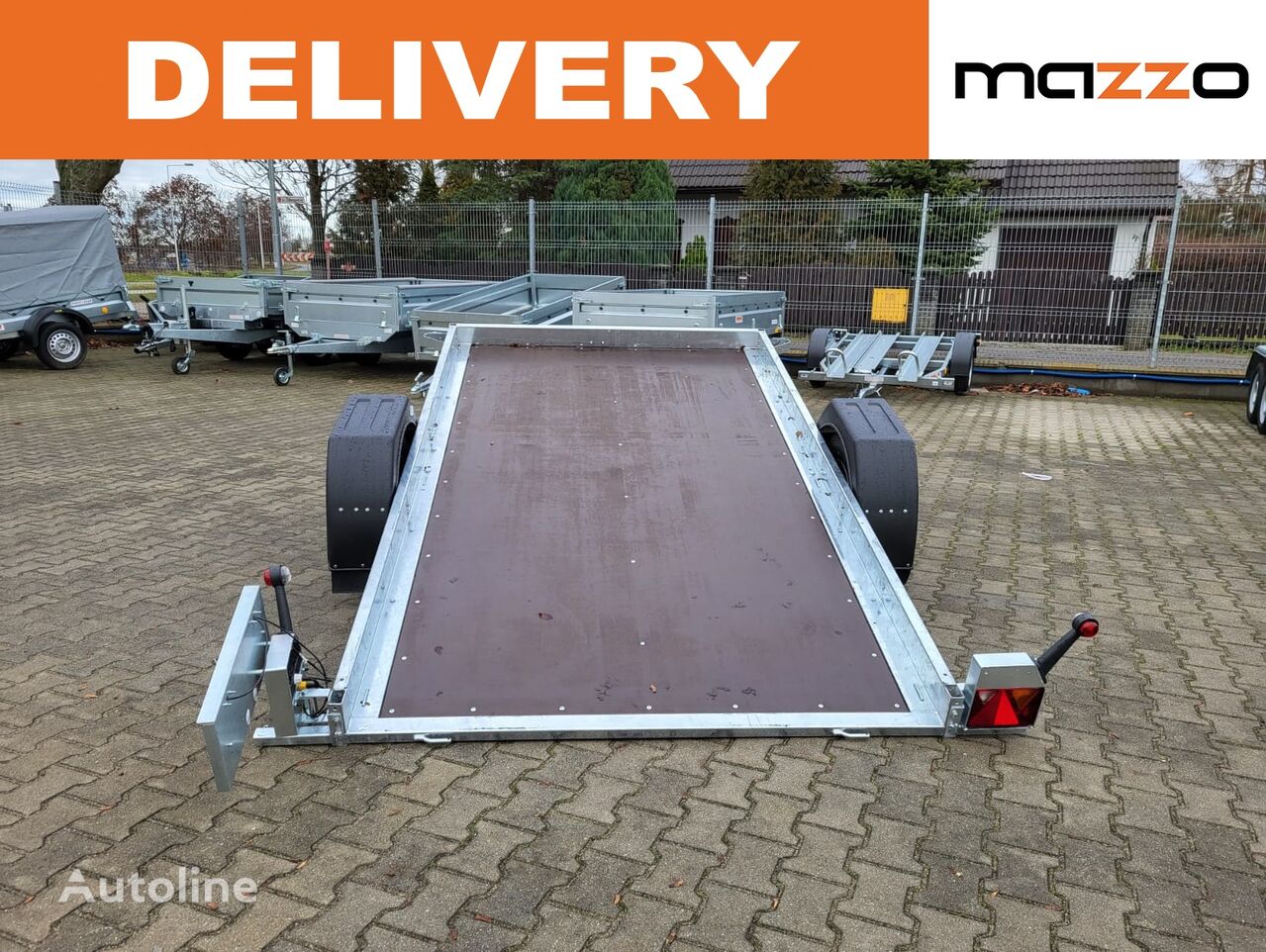 remorcă usoară Neptun DELIVERY! Braked quad trailer N13-305,1300kg 305x166cm,GN155 nou