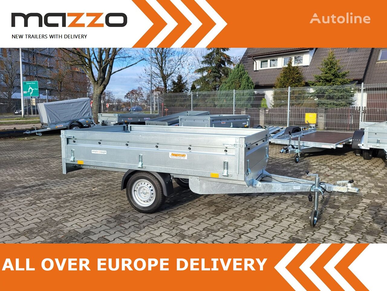 Nov avtomobilska prikolica Neptun DELIVERY! Light trailer Nordica N7-263 kps, 263x145cm GN124 - Autoline