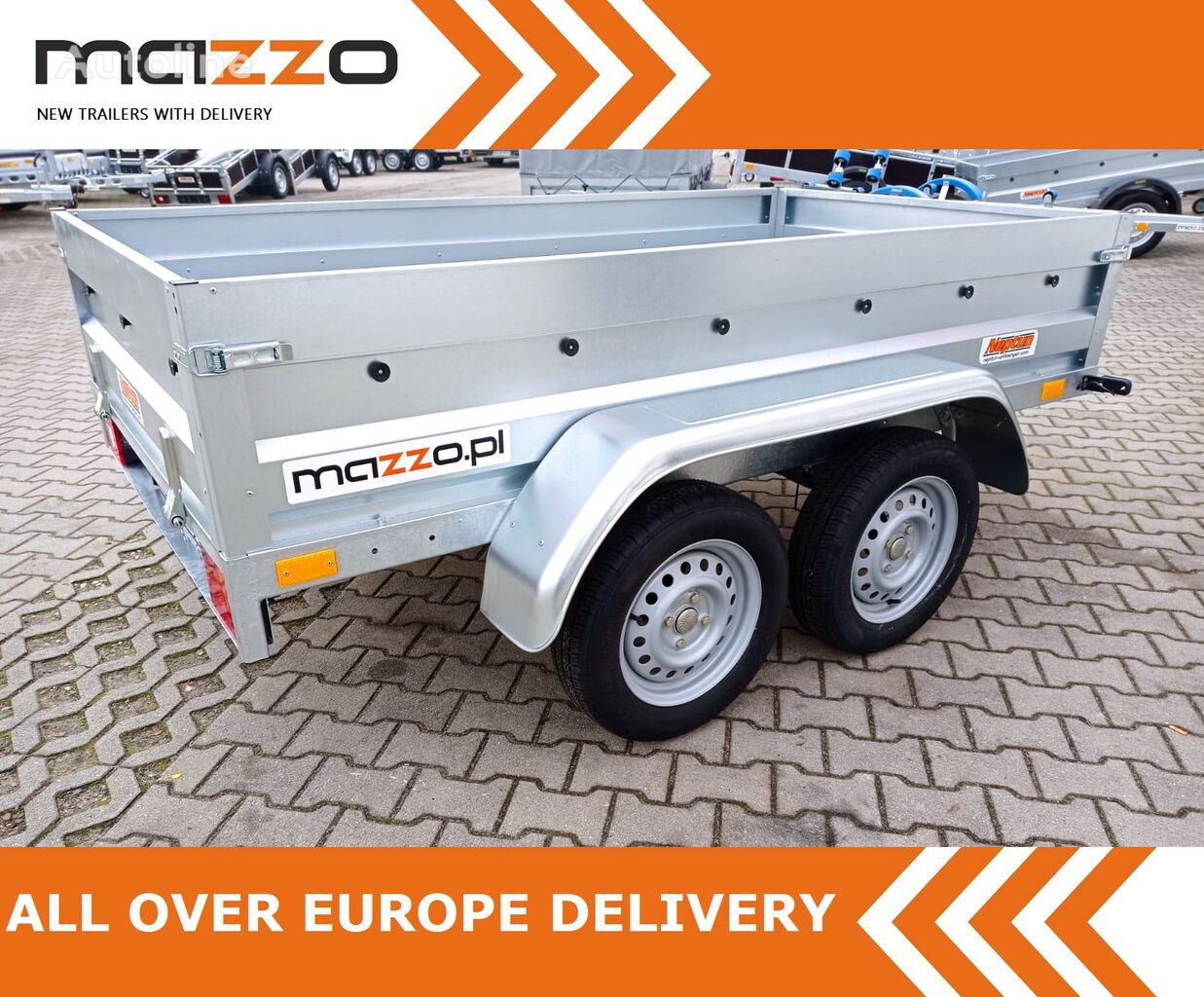 neuer Neptun DELIVERY! Two-axles light trailer N7-236 2 rt, 236x129cm GN100 PKW-Anhänger