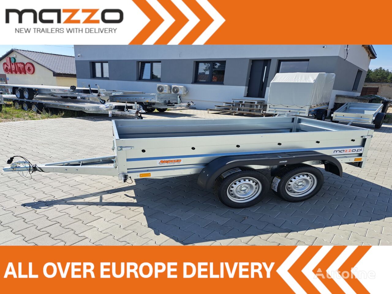 new Neptun Neptun GN149 N7-263 2 rt Twin axle light trailer GVW 750 kg