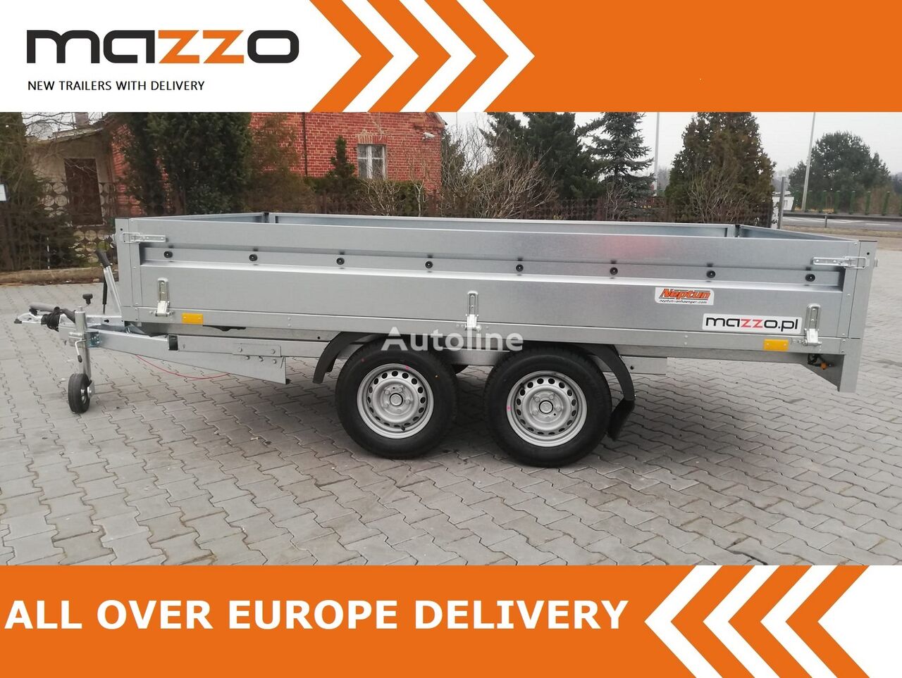 nova Neptun Neptun GN237 twin-axle trailer NORDICA GVW 2000 kg WELDED auto prikolica