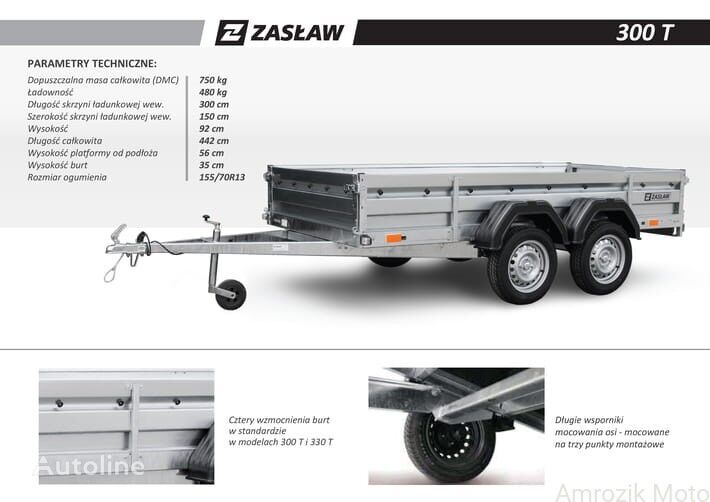 Новий легковий причіп Zasław 300 TD - Autoline