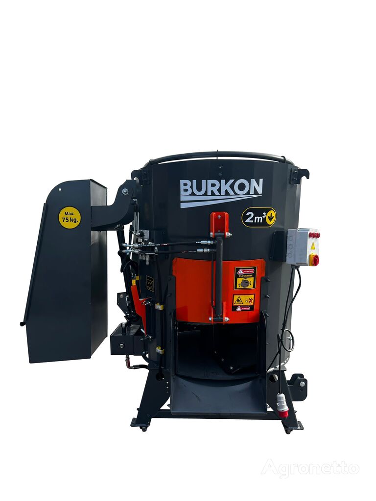 new Burkon 2m3 Sabit Elektrikli Ve Kepçeli (380V) Dikey Yem Karma Makinesi  vertical feed mixer