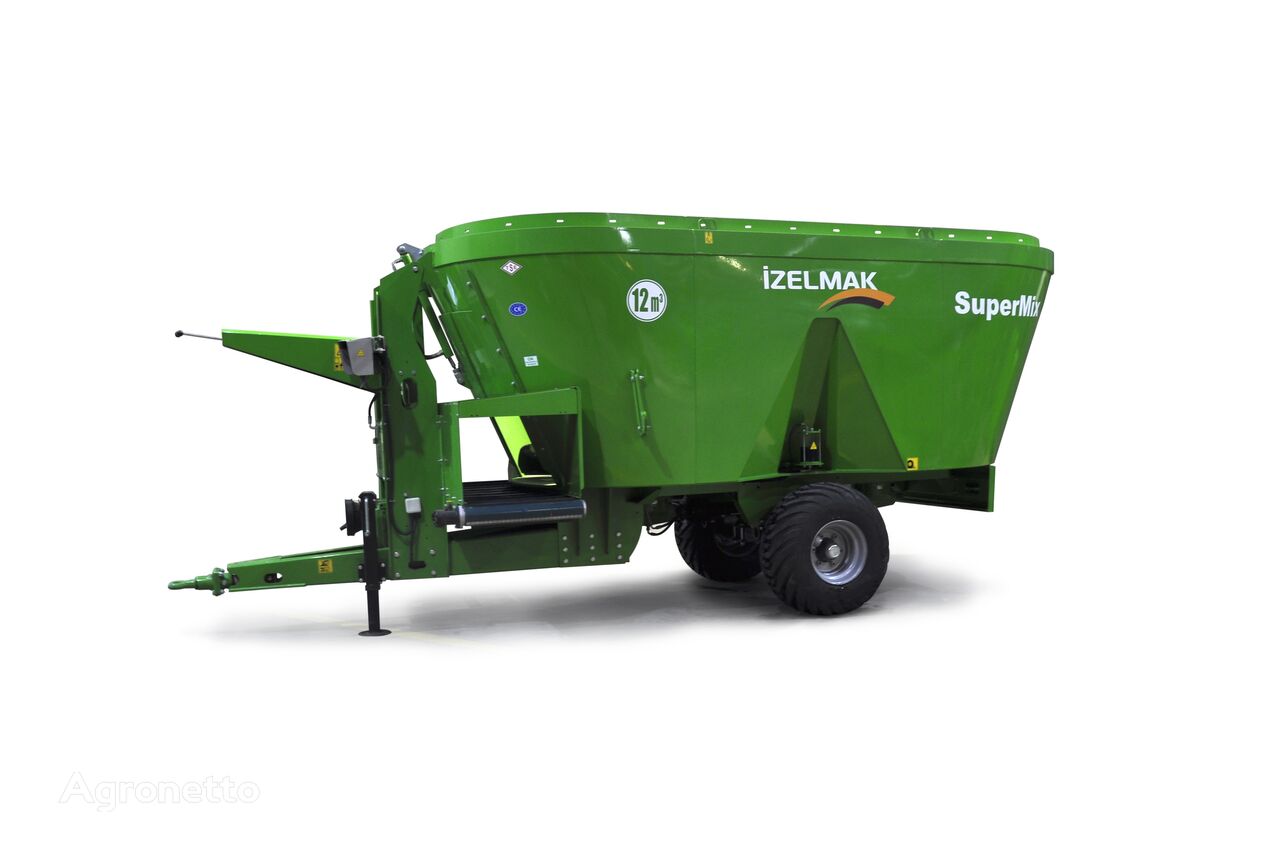 new Izelmak SDX120 Double Auger vertical feed mixer