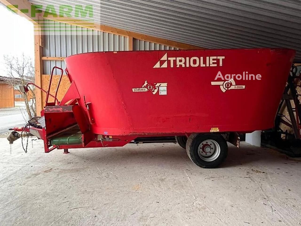 Mélangeuse à vis verticale Trioliet solomix 2-2000 l - Agroline