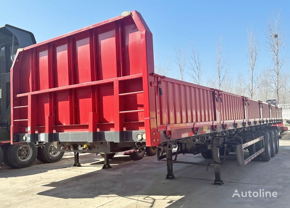 semi-remorque bétaillère 3 Axle 60 Ton Side Panel Cargo Semi Trailer Manufacturer - S neuve