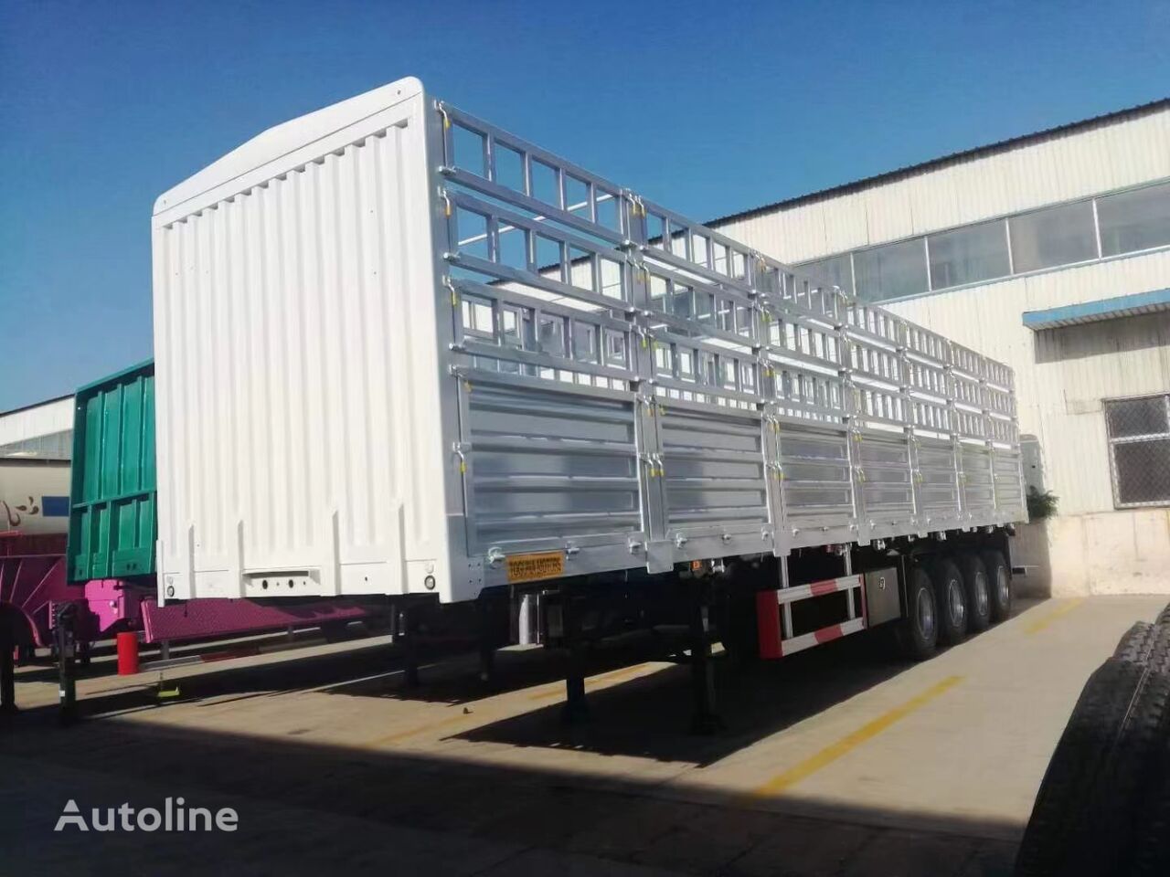 Новый полуприцеп скотовоз ZW Group 12.5M Tri axle 60 Ton Fence Semi Trailer - Autoline