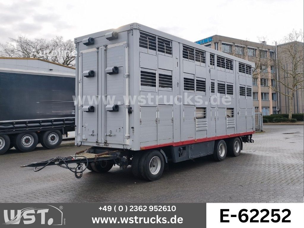 العربات المقطورة شاحنة نقل المواشي KABA 3 Stock  Hubdach Viehanhänger - Autoline