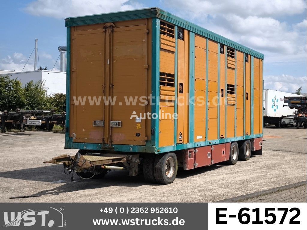 Menke-Janzen Menke 2 Stock  Vollalu 8 m Hubdach Viehanhänger livestock trailer