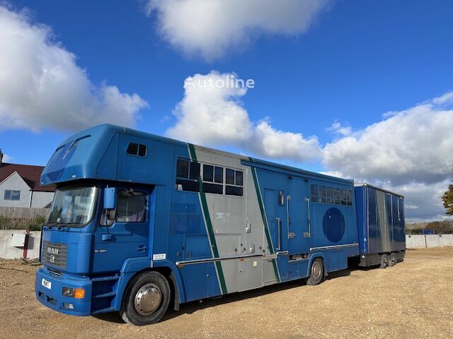 camion bétaillère MAN 19.364 + remorque bétaillère