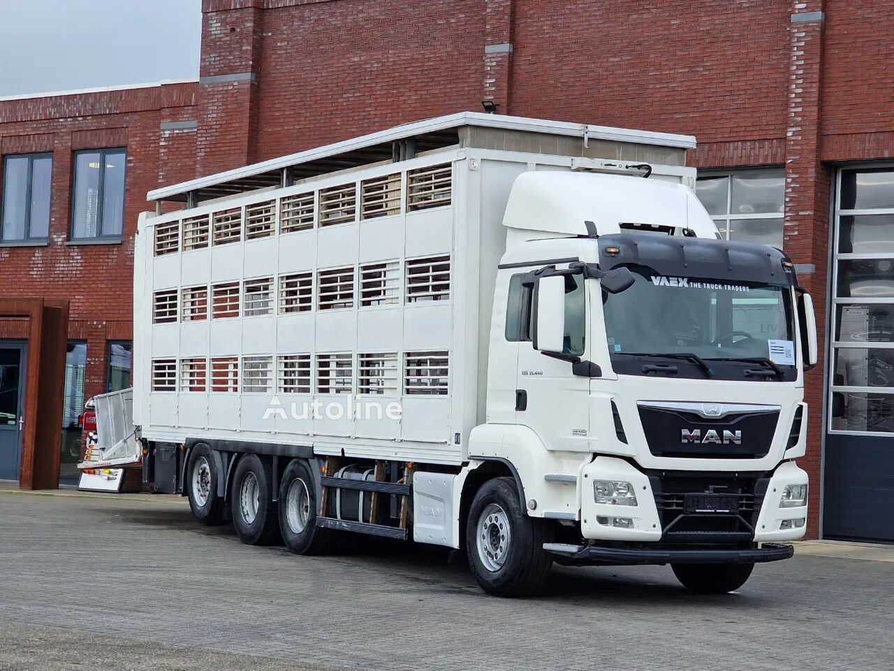 MAN TGS 35.440 8x4*4 - 3 deck livestock - 27.71M2 - Loadlift - Retar livestock truck