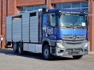 Mercedes-Benz Actros 2548 6x2 - Livestock 1 deck - Euro 6 - Loadlift - Full ai veewagen vrachtwagen