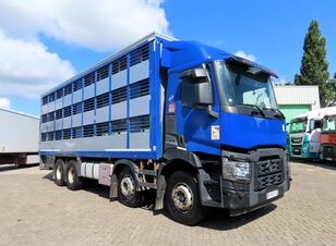 camion bétaillère Renault C430 8x4 RETARDER, 3 FLOORS mov. + MOVING ROOF