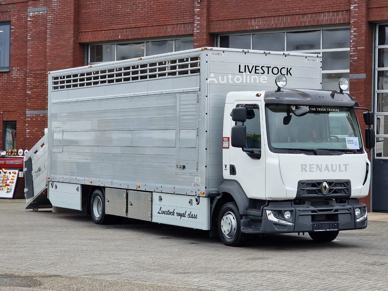 camion transport animale Renault Midlum D210 4x2 - NEW - Pezzaioli 1 deck - Ventilation - 17.9M2 nou