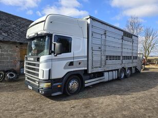 camião de transporte de gado Scania 124