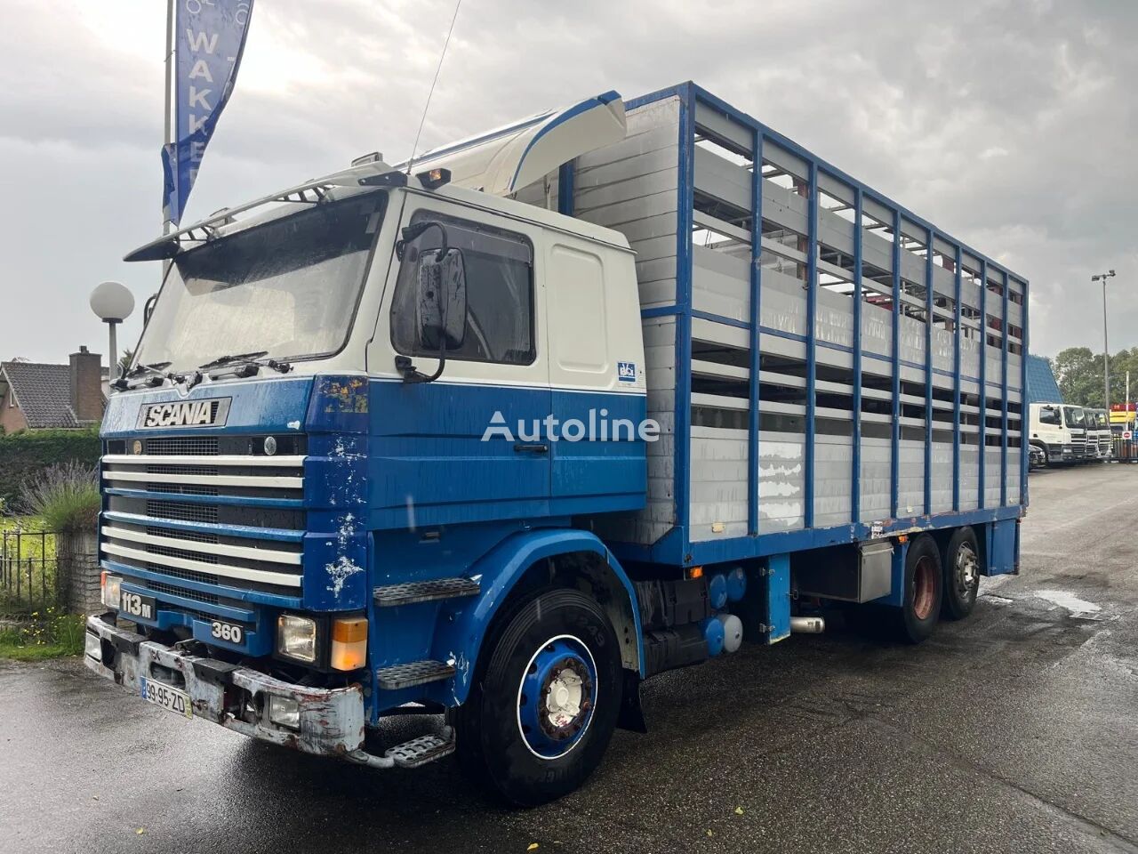 camion bétaillère Scania R113-360 2 DECK LIFESTOCK truck in good condition