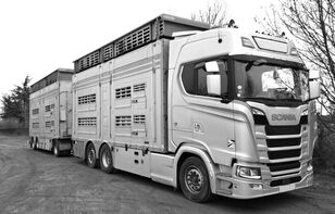 Scania S650  livestock truck + livestock trailer