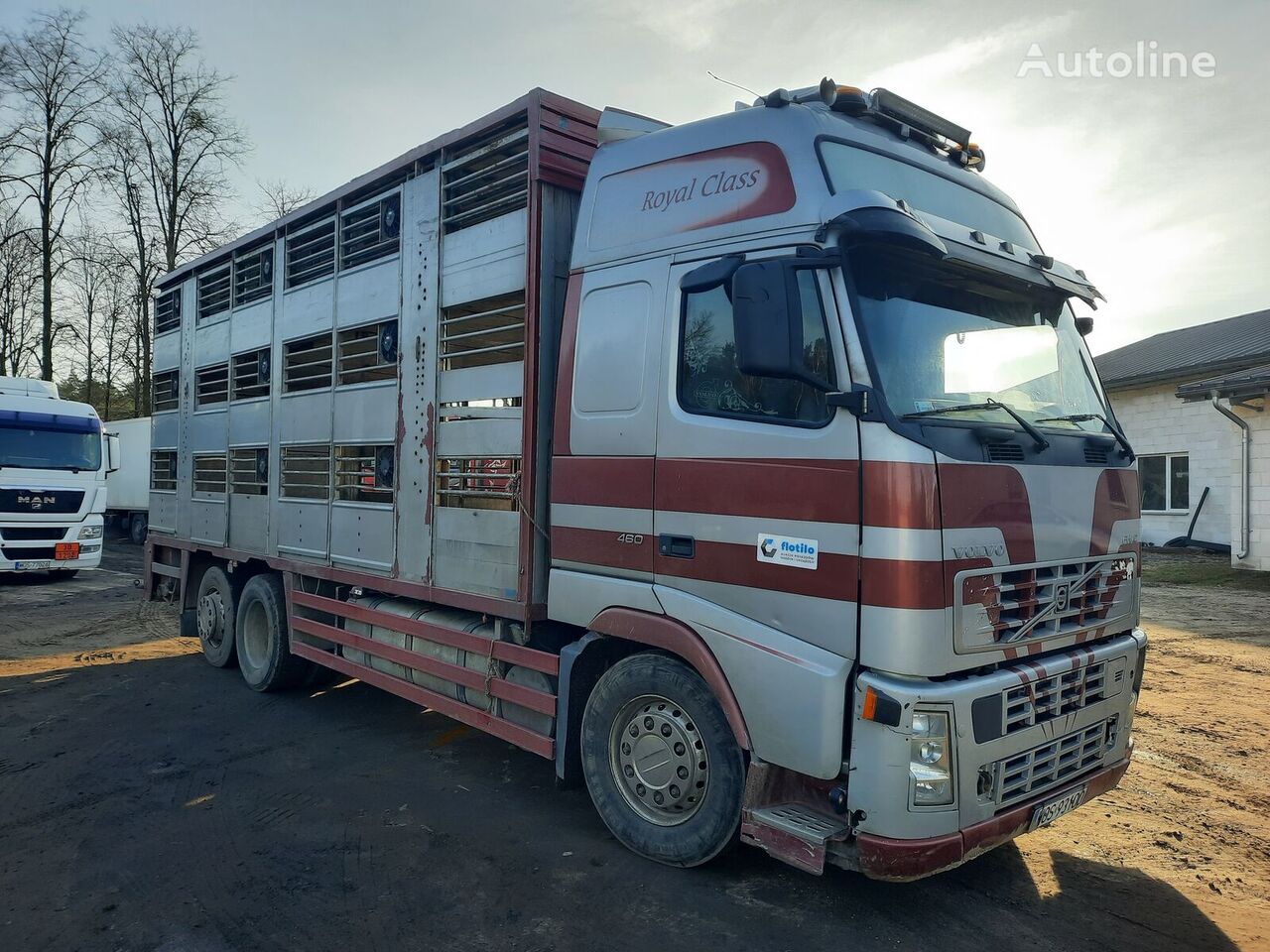 nákladné auto na prepravu zvierat Volvo FH12