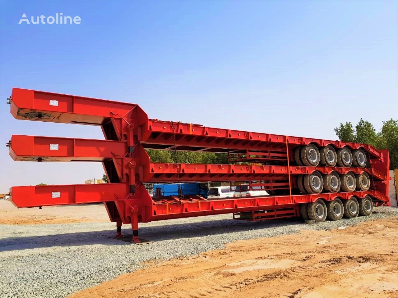 نیمه تریلر کفی AME 80 Ton Lowbed from Manufacturer Company جدید