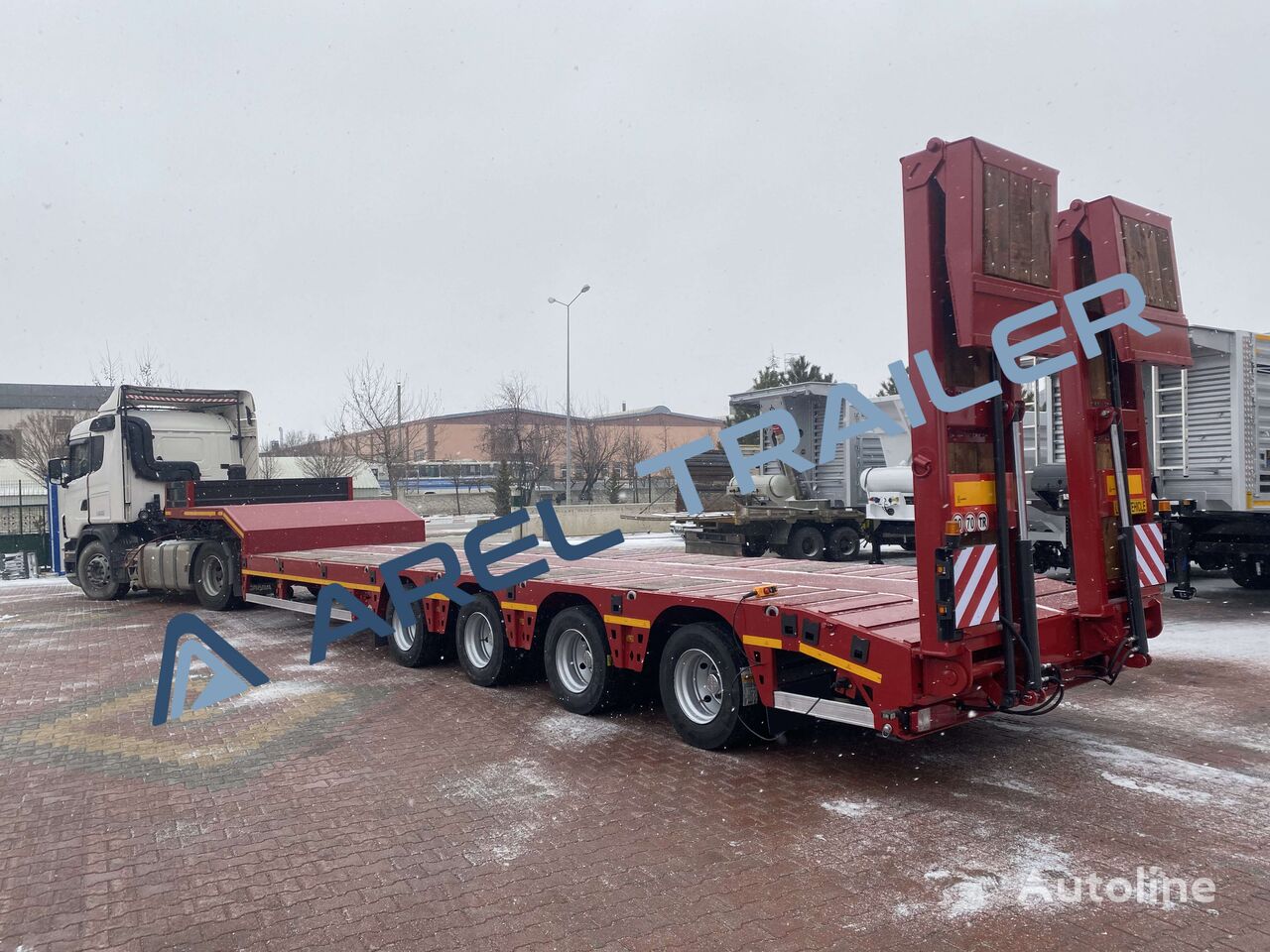 новий напівпричіп низькорамна платформа Arel Trailer 4 AXLE LOWBED SEMI TRAILER WHEEL WELLS