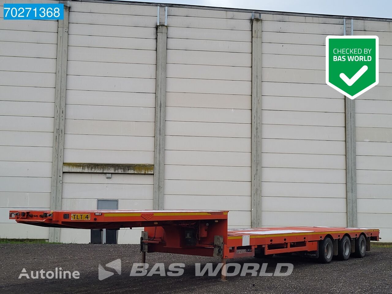 Broshuis 3ABSD-48 3 axles 3x Lenkachse Ausziehbar / Extendable TÜV 08/25 low bed semi-trailer