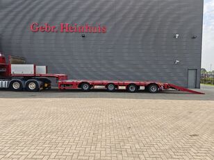 العربات نصف المقطورة عربة مقطورة مسطحة منخفضة Broshuis 4 SLA-18-48 5.4 Meter extandable 12 Tons SL axles Ramps 2 Liftax