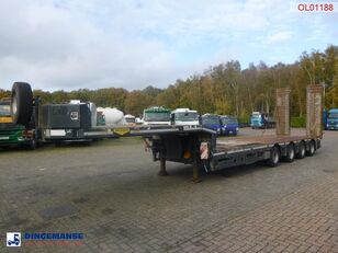 semi-remorque porte-engins Broshuis 4-axle semi-lowbed trailer 71t + ramps + extendable