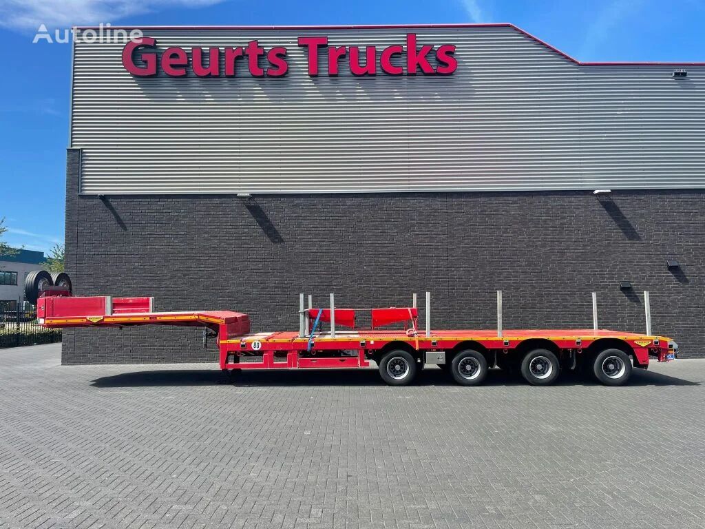 Broshuis 4SLA-18-48 EXTENDABLE SEMI LOWLOADER/DIEPLADER/TIEFLADER sættevogn nedbygget