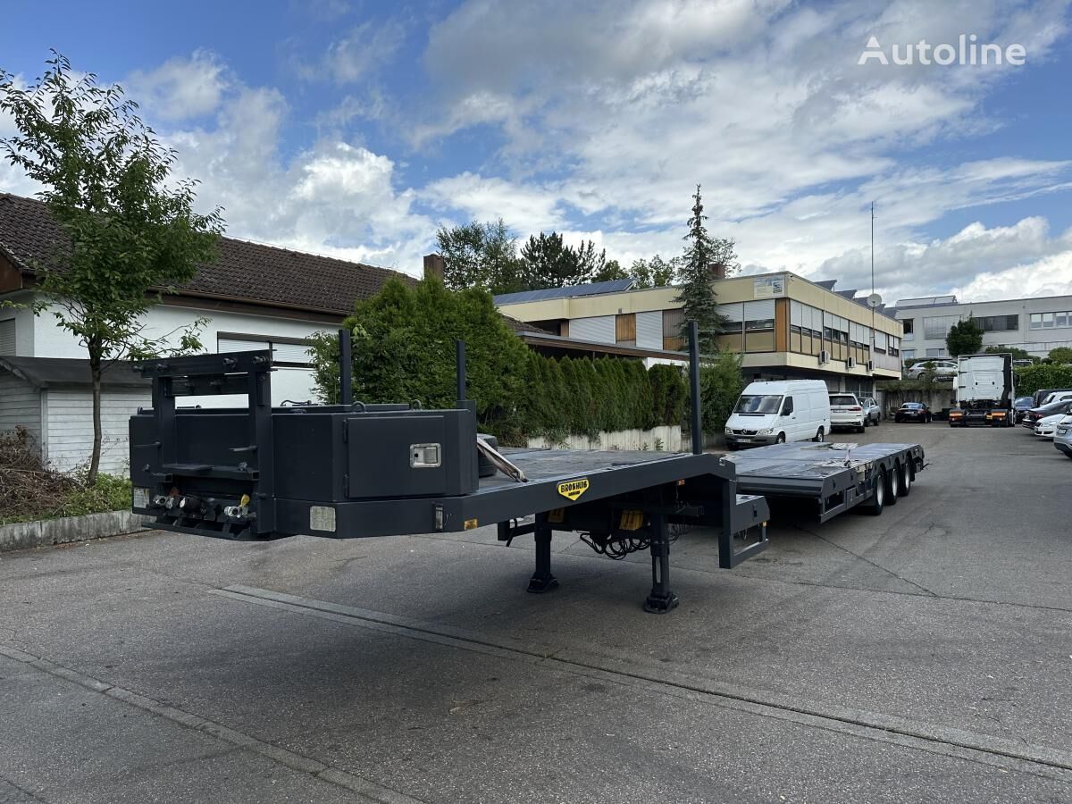 Broshuis Tele Semi Tieflader Luft 4.5 m auszieh u. 3 m verbreiterb poluprikolica sa niskom platformom