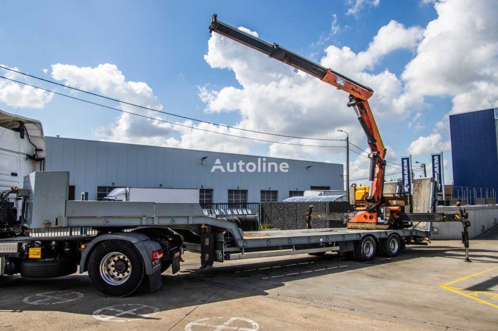 Castera CRANE/KRAN/GRUE-PALFINGER 22002 (2xHydr.) low bed semi-trailer