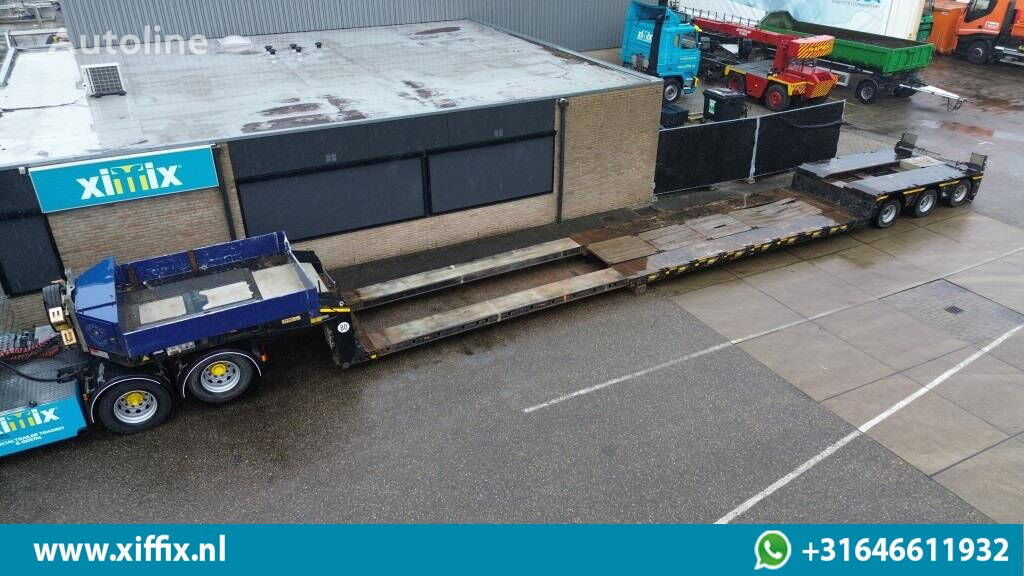 Doll 3-ass. Uitschuifbare dieplader met afneembare nek / 3x gestuurd low bed semi-trailer