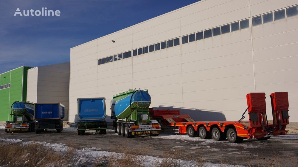 ny Emirsan Immediate Delivery From Stock STEERING AXLE - HYDRAULIC RAMPS låg lastare semitrailer