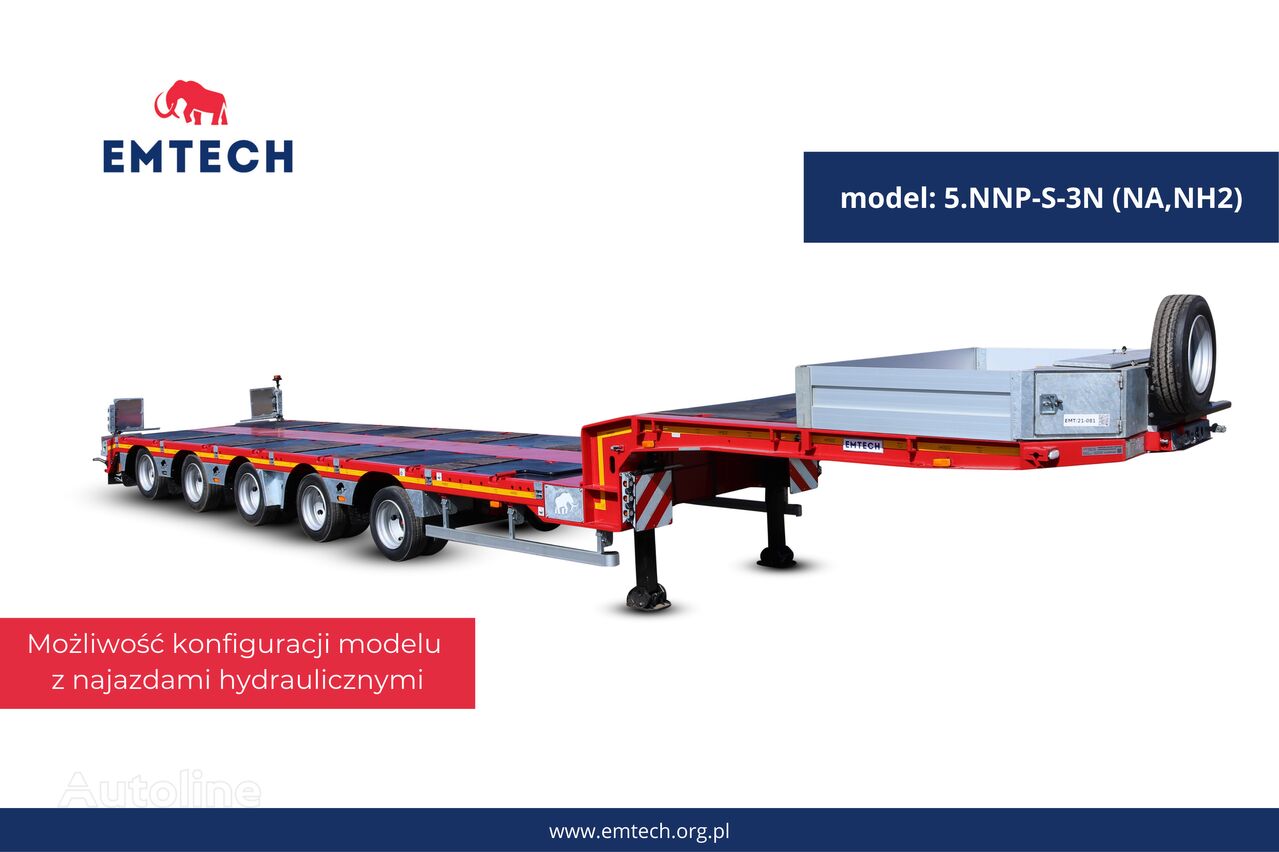 semiremorcă transport agabaritic Emtech SERIA NNP TYP: 5.NNP-S-3N (NA, NH2) nouă