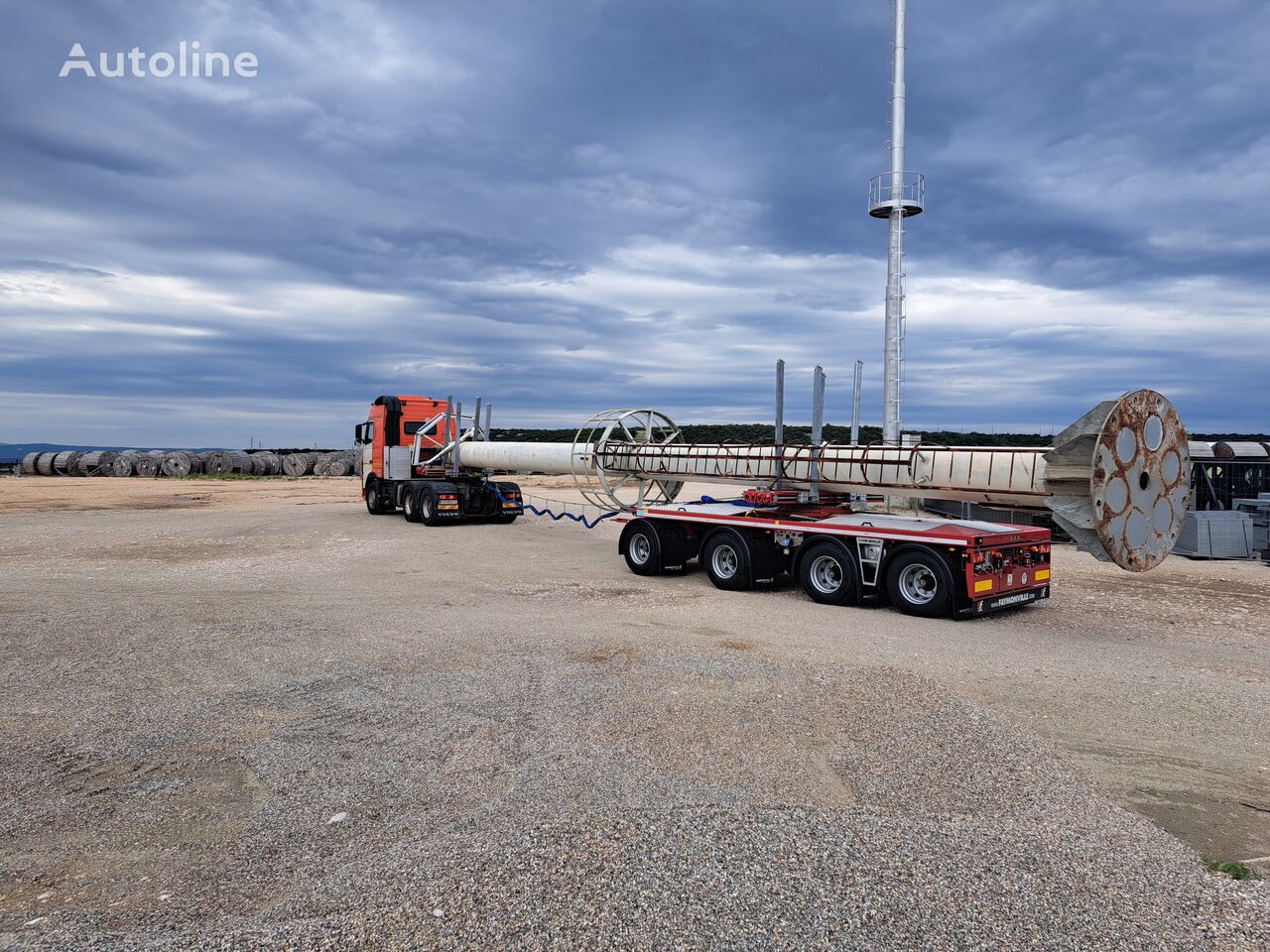 new Faymonville low bed semi-trailer