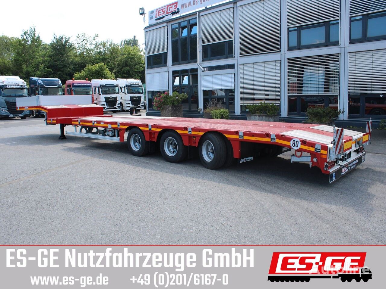 ny Faymonville MAX Trailer MAX100 låg lastare semitrailer