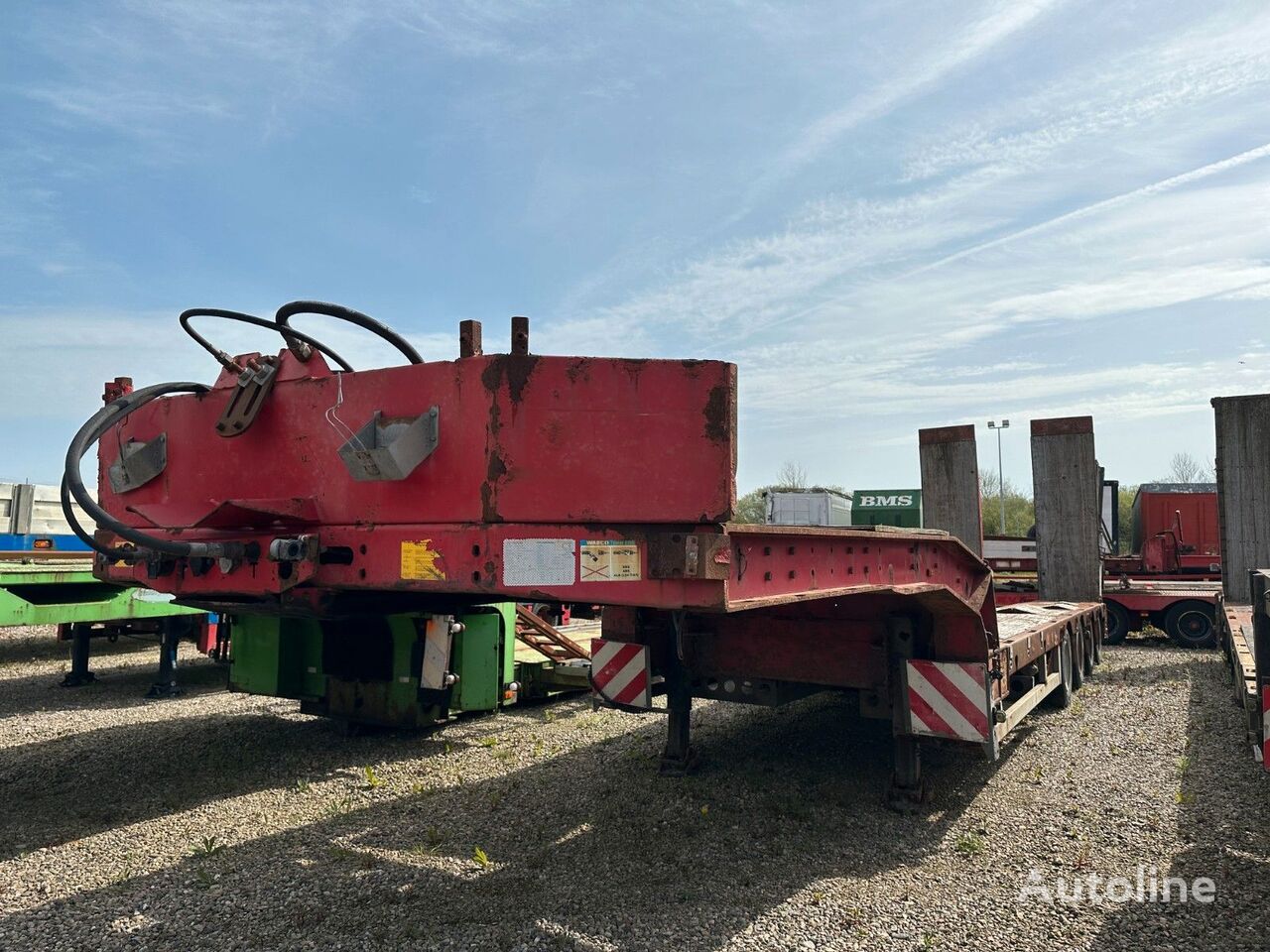 Faymonville Tieflader / Baggermulde low bed semi-trailer