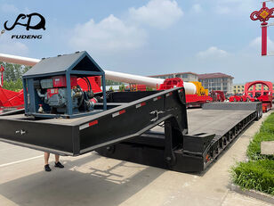 new Fudeng New 80Ton 100Ton Detachable Gooseneck Low Bed Trailer low bed semi-trailer